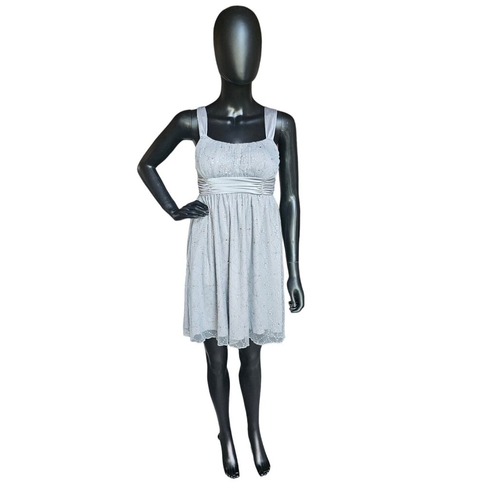 HOMECOMING - Silver Sparkle Mesh Dress - B Wear